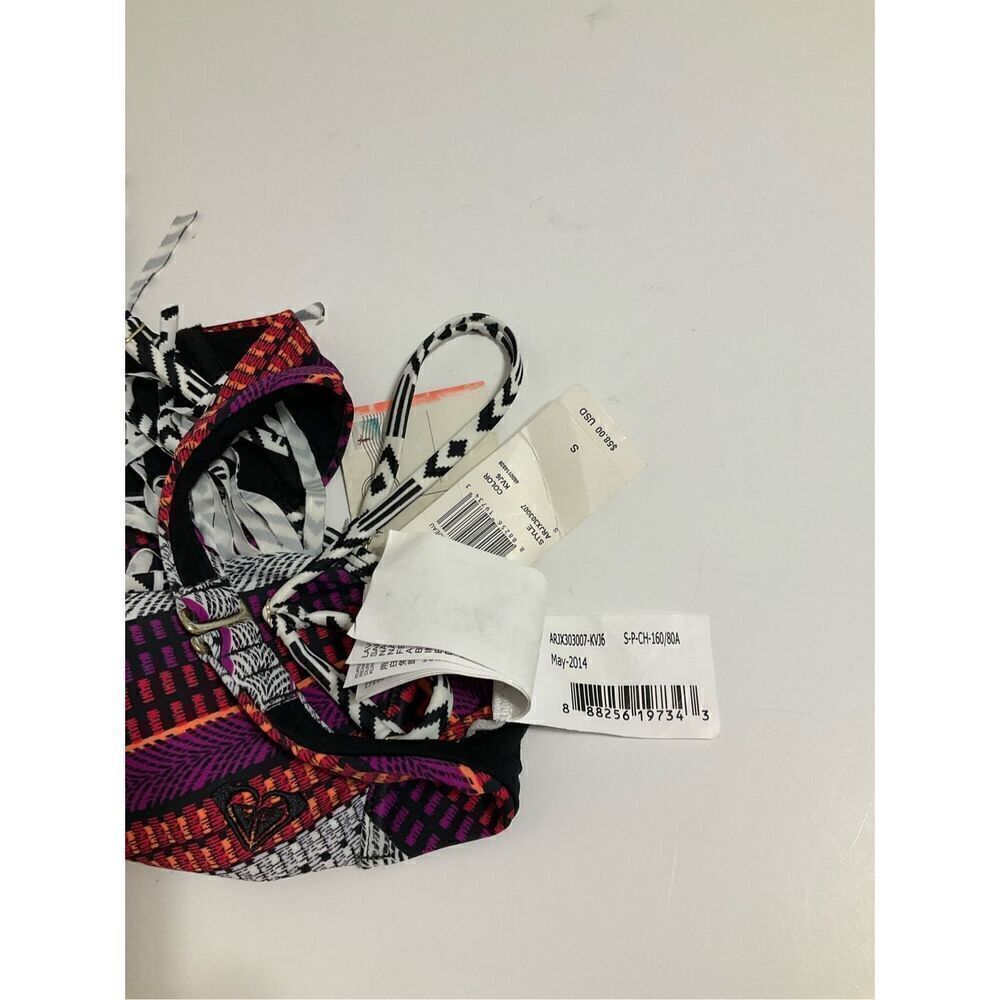 Roxy NWT Aztec Fringe Bandeau Bikini Top, S - Picture 11 of 16
